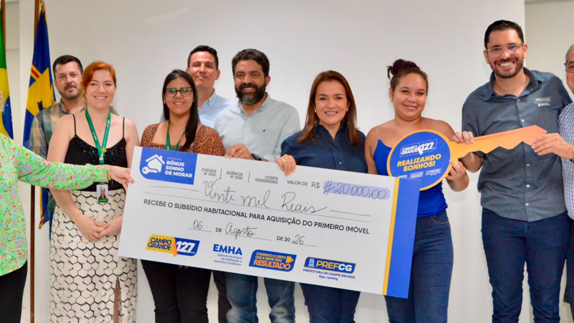 Prefeitura de Campo Grande investe mais de R$ 2 milhões para viabilizar o primeiro imóvel a 143 famílias